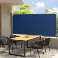 Tuinscherm uittrekbaar 140x300 cm blauw - thumbnail