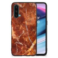 OnePlus Nord CE 5G Marmeren Print Telefoonhoesje Marmer Bruin