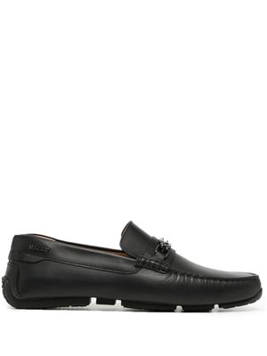 Bally mocassins en cuir à détail de mors - Noir