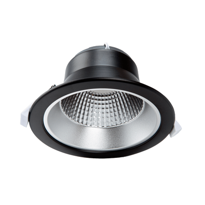 LED inbouwspot met reflector 2800 lumen 28w Ø 195-210mm stralingshoek 50° 3000K 4000K of 6000K zwart