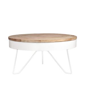 LABEL51 salontafel 'Saran' 80x80x43 cm, kleur Wit