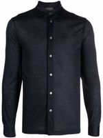 Dell'oglio cardigan à col pointu - Bleu