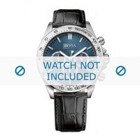 Horlogeband Hugo Boss HB-243-1-14-2766 / 1513176 / 1513178 / 1513177 Leder Zwart 22mm
