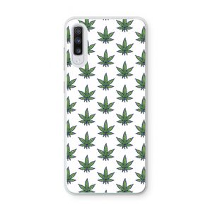 Weed: Samsung Galaxy A70 Transparant Hoesje