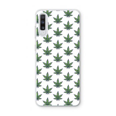 Weed: Samsung Galaxy A70 Transparant Hoesje
