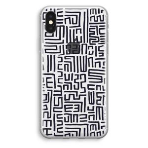 Moroccan Print: iPhone XS Transparant Hoesje