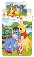 Winnie The Pooh peuterdekbedovertrek en vrienden - 100 x 135 cm - Katoen - thumbnail