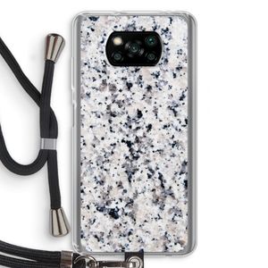 Gespikkelde marmer: Xiaomi Poco X3 NFC Transparant Hoesje met koord