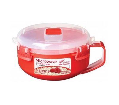 Sistema Microwave - Ontbijtkom - 850 ml Rood