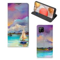 Bookcase Samsung Galaxy A42 Boat