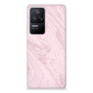 Xiaomi Poco F4 TPU Siliconen Hoesje Marble Pink - Origineel Cadeau Vriendin