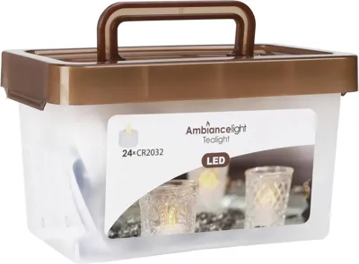LED theelicht Ambiance Light LED 24st Ø 3,8cm wit