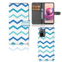 Xiaomi Redmi Note 10S | 10 4G | Poco M5s | Telefoon Hoesje | Zigzag Blauw Xiaomi Redmi Note 10S | 10 4G | Poco M5s | Telefoon Hoesje | Zigzag Blauw
