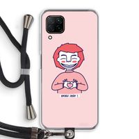 Hartje: Huawei P40 Lite Transparant Hoesje met koord