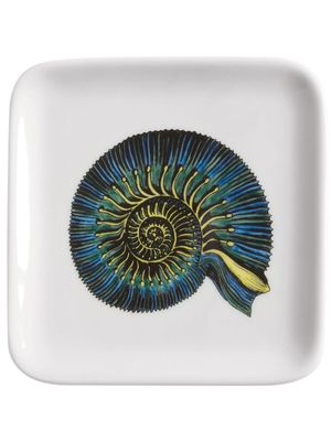 Fornasetti cendrier Conchiglia Fossile en porcelaine (12 cm) - Blanc