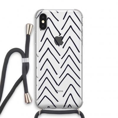 Marrakech Arrows: iPhone XS Transparant Hoesje met koord