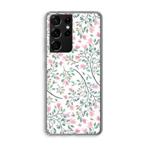 Sierlijke bloemen: Samsung Galaxy S21 Ultra Transparant Hoesje