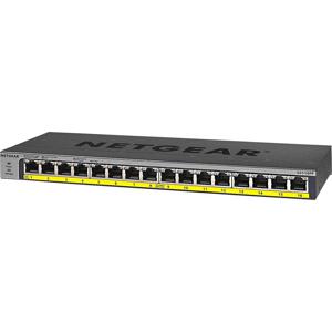 NETGEAR GS116PP Unmanaged Gigabit Ethernet (10/100/1000) Power over Ethernet (PoE) Zwart