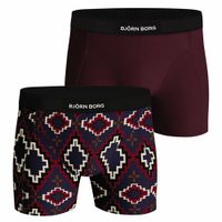 Bjorn Borg Boxershort premium cotton 2-pack rood-print