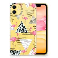 Apple iPhone 11 | TPU Hoesje | Flamingo Triangle