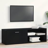 TV-meubel Zwart Eiken 120x34x37 cm Bewerkt Hout