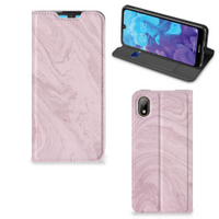 Huawei Y5 (2019) Standcase Marble Pink - Origineel Cadeau Vriendin