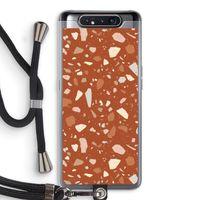 Terrazzo N°22: Samsung Galaxy A80 Transparant Hoesje met koord