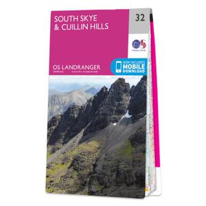 Wandelkaart - Topografische kaart 032 Landranger South Skye & Cuillin