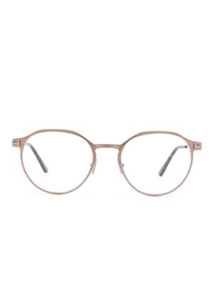 TOM FORD Eyewear lunettes de vue à monture ronde - Tons neutres