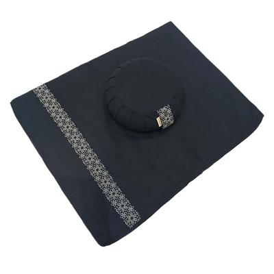 Meditatieset met kussen zafu - Marineblauw