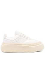 MM6 Maison Margiela baskets en cuir à logo - Blanc