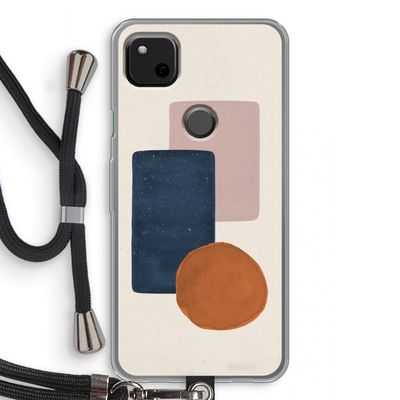Geo #3: Pixel 4a Transparant Hoesje met koord