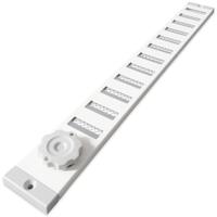 Aluminium Afsluitbaar Schuifrooster Opbouw 500 X 40mm - Wit