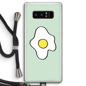 Spiegelei: Samsung Galaxy Note 8 Transparant Hoesje met koord