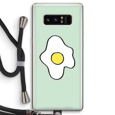 Spiegelei: Samsung Galaxy Note 8 Transparant Hoesje met koord