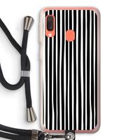 Stripes: Samsung Galaxy A20e Transparant Hoesje met koord