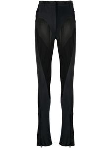 Mugler pantalon à coupe évasée - Noir