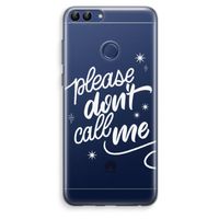 Don't call: Huawei P Smart (2018) Transparant Hoesje