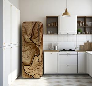Stam decoratie koelkast sticker met texturen