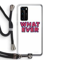Whatever: Huawei P40 Transparant Hoesje met koord