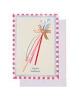 HEMA Kerstkaarten met stafje 12.5x20.5cm - 5 stuks