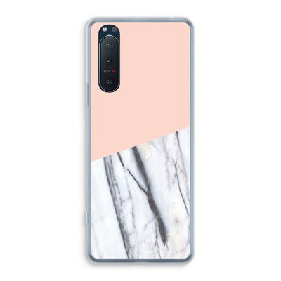 A touch of peach: Sony Xperia 5 II Transparant Hoesje