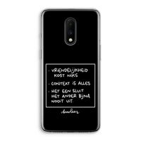 Mijn Motto's: OnePlus 7 Transparant Hoesje