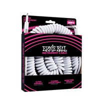 Ernie Ball 6045 gekrulde instrumentkabel 9 m wit - thumbnail