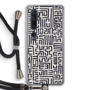 Moroccan Print: Xiaomi Mi Note 10 Pro Transparant Hoesje met koord