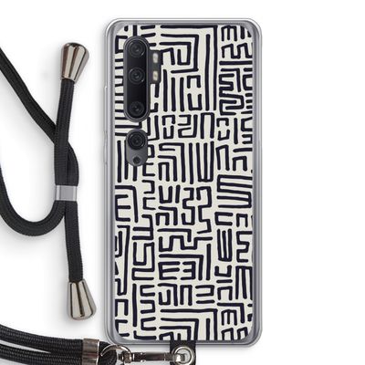 Moroccan Print: Xiaomi Mi Note 10 Pro Transparant Hoesje met koord