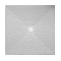 Douchebak Wiesbaden Stonea Antislip Composiet 90x90x3 cm Inkortbaar Mat Wit