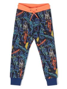 Marc Jacobs Kids pantalon de jogging à logo imprimé - Bleu