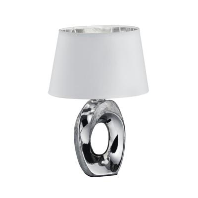 Trio Design tafellampTaba grijs met witte lampenkap - R50511089