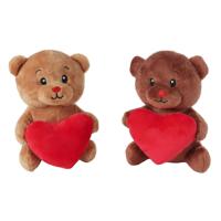 Take Me Home knuffel pluche - beer met hart, 15cm